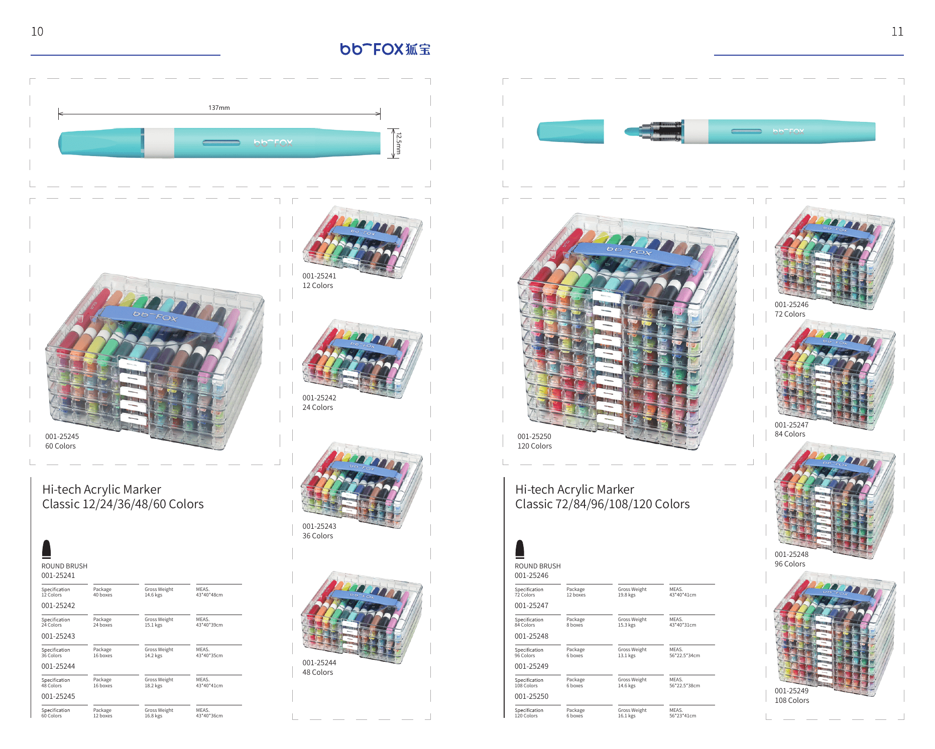 Hi-tech Acrylic Marker Classic 48 Colors (Large Box)